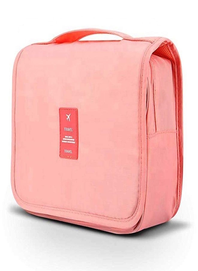GIANT IMPEX Toiletry Bag | Cosmetic Bag | Multipurpose Pouch Bag (Variations) (Rose Pink) - Image 1